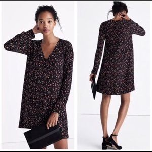 Madewell et Sezane Silk Elly Dress | size small